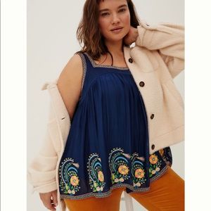 Nyla Embroidered Swing Cami